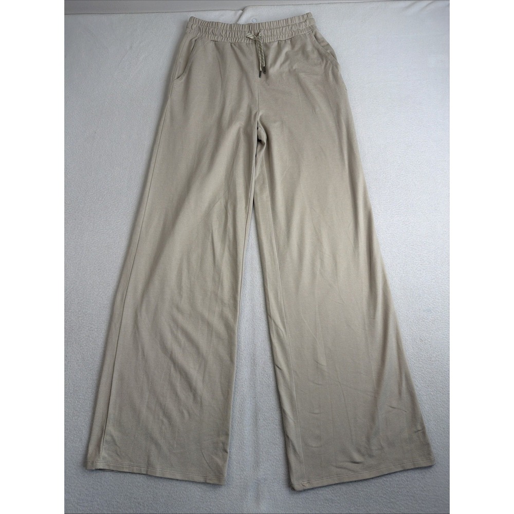 Vuori Halo Wide Leg Pants Heathered Beige DreamKnit Lounge Yoga VW4023 Size XS